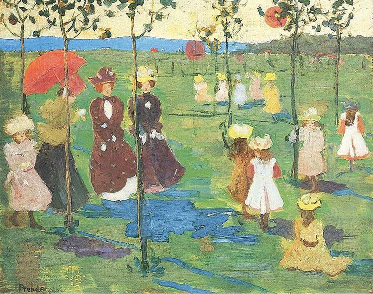 Maurice Prendergast Franklin Park Boston oil painting picture